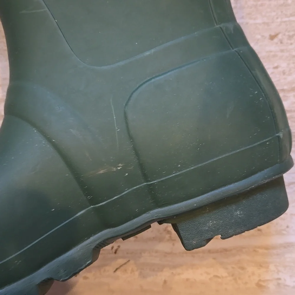 Hunter Original Natural Rubber Tall Hunter Green Waterproof Rain Boot Wellies - Picture 3 of 16